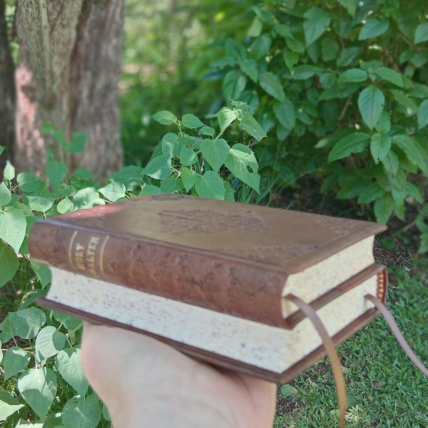 Dos-à-dos Psalter and Gospels in Brown Goatskin, Fr Lazarus Moore's translation