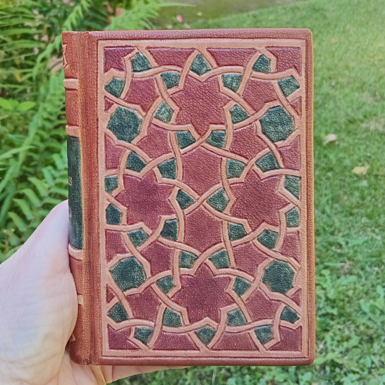 Coverdale Psalter, Handbound in Brown Goatskin with geometrical design 