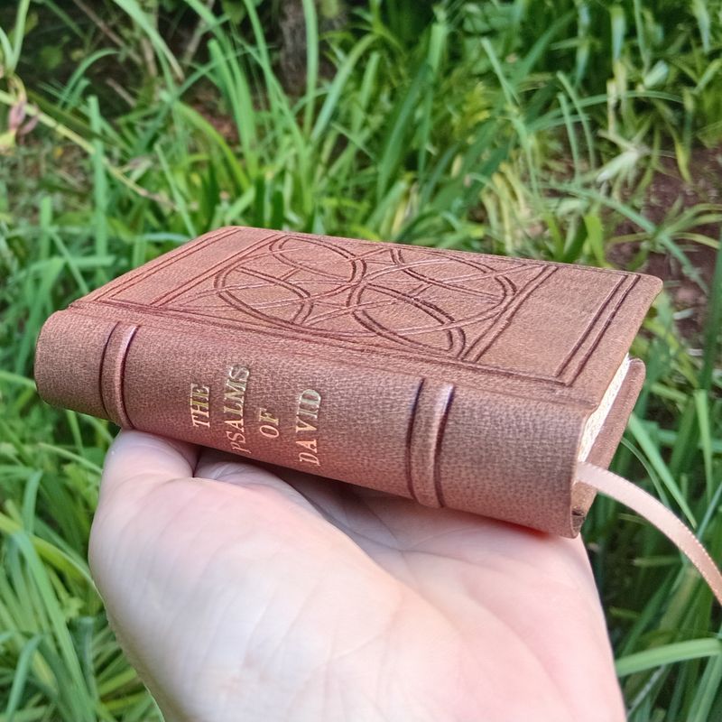 The Coverdale Psalter, Brown Goatskin, A7-sized with slip case
