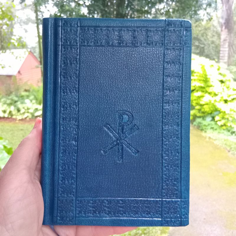 After the Apostles, Leatherbound Texts from the Apostolic Fathers, Blue Goatskin