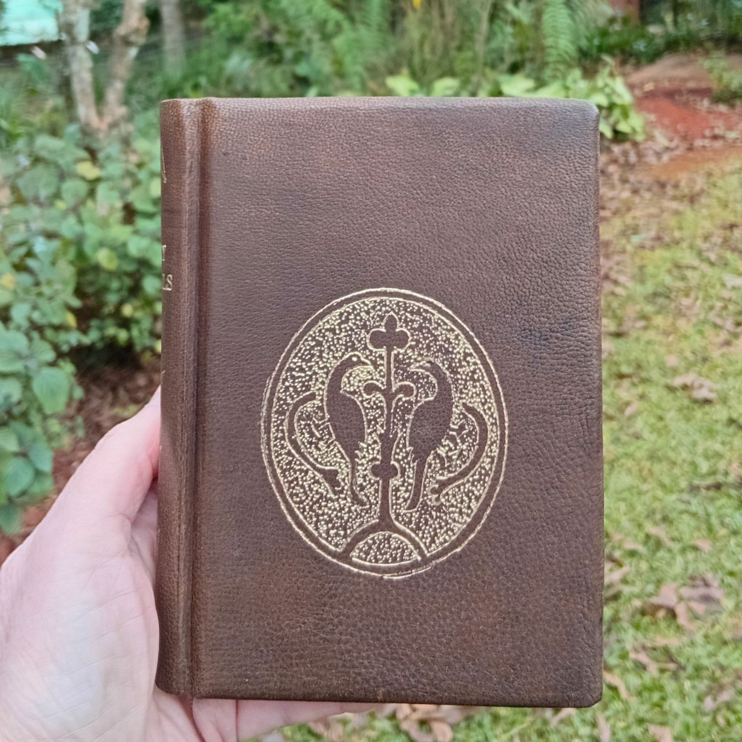 Leatherbound Book of Gospels, Brown Goatskin, Fr Lazarus Moore translation
