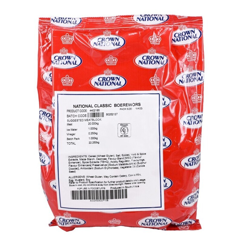 National Classic Boerewors 1kg