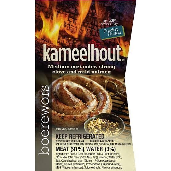 Kameelhout Boerewors 1kg