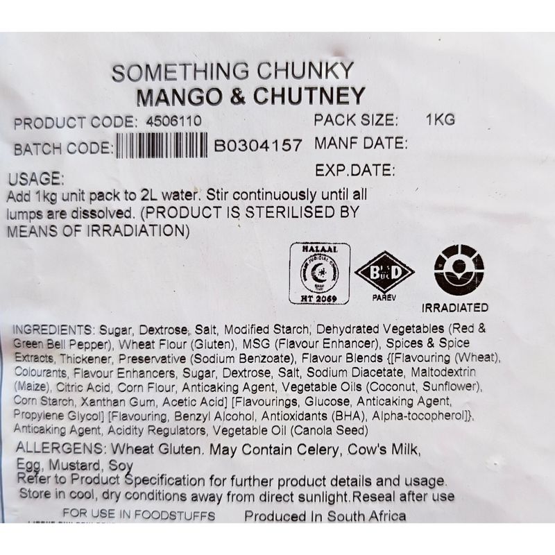 Mango Chutney Quick Mix 1kg