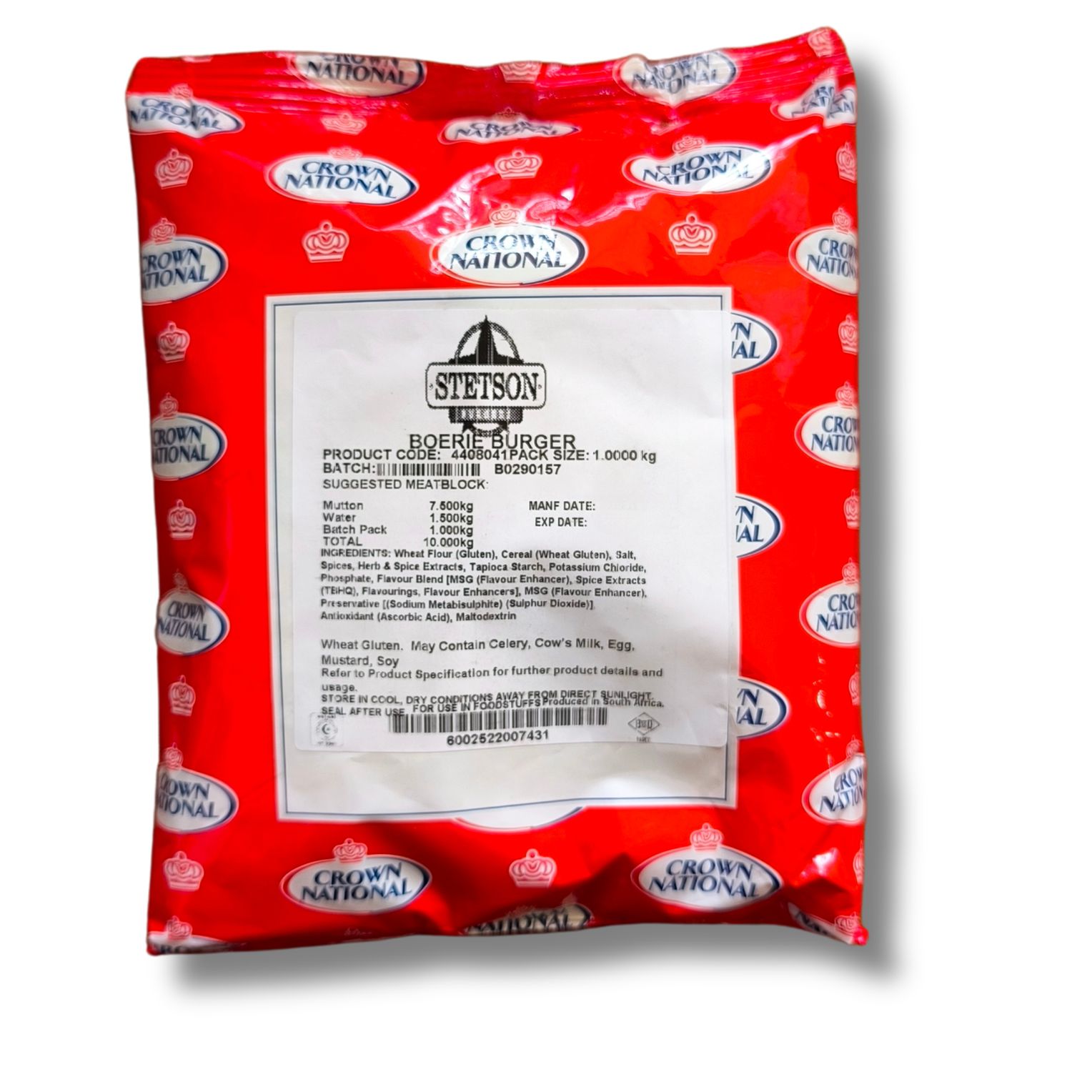 Stetson Burger Assorted 1kg