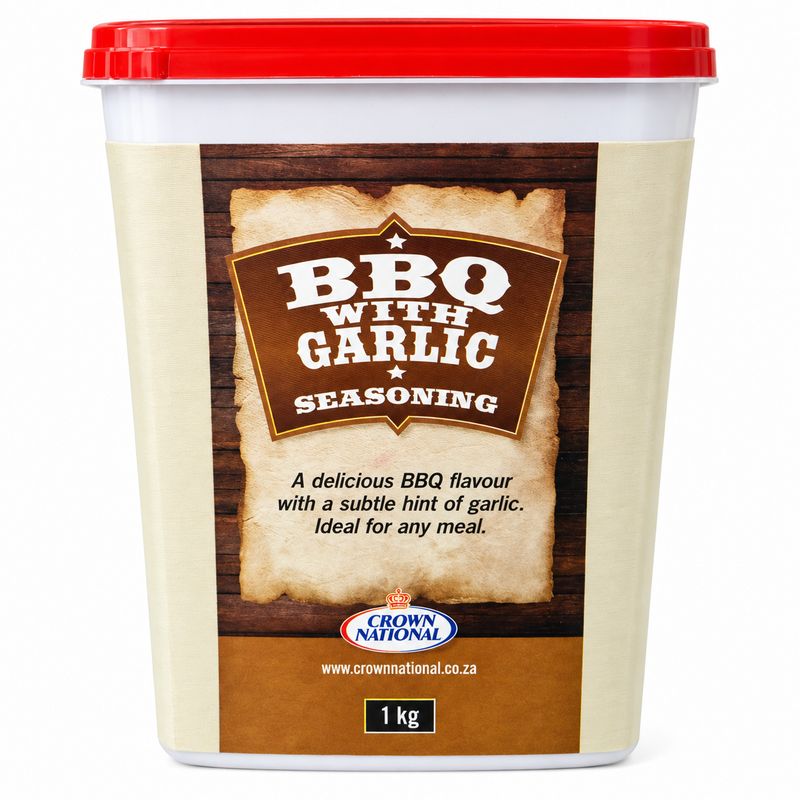 Crown National BBQ with Garlic Seasoning – 1kg Tub