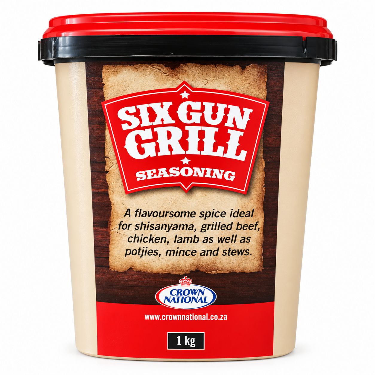 Six Gun Grill Seasoning 1kg Tub Six Gun Grill Seasoning 1kg Tub