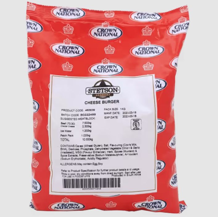 Stetson Burger Assorted 1kg