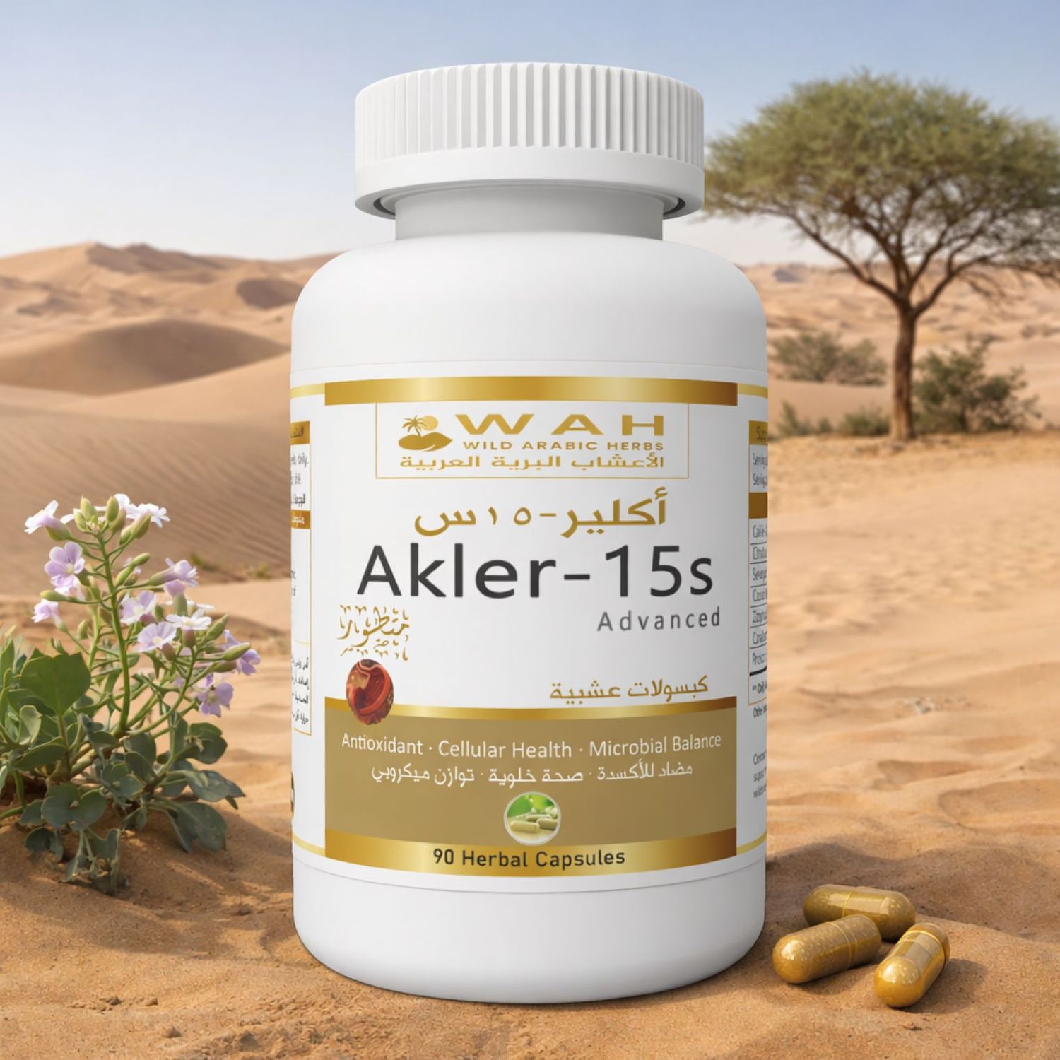 Akler-15s - Desert Herbs Formula for Stomach (90 Capsules)