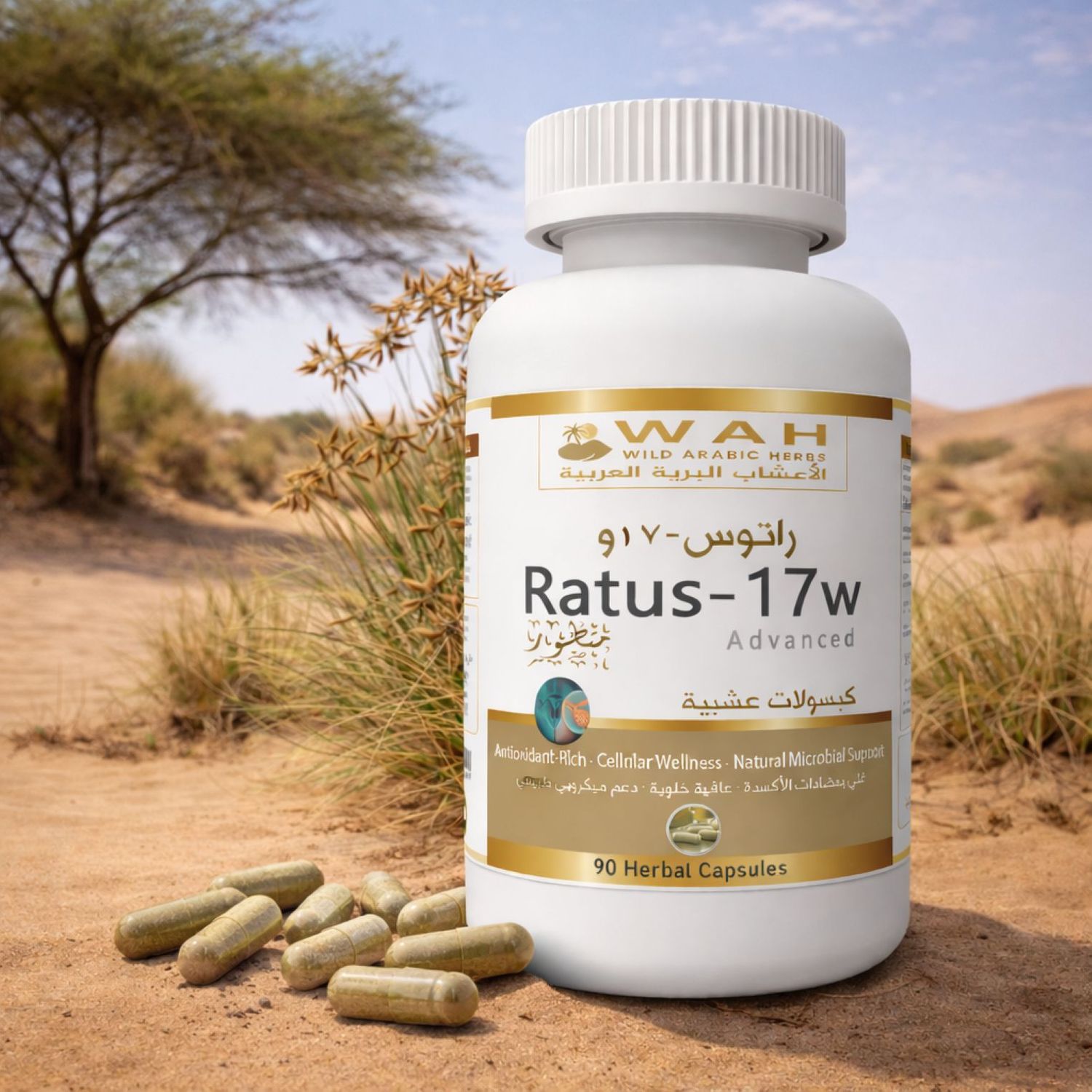 Ratus-17w - Desert Herbs Formula for Gynecological (90 Capsules)