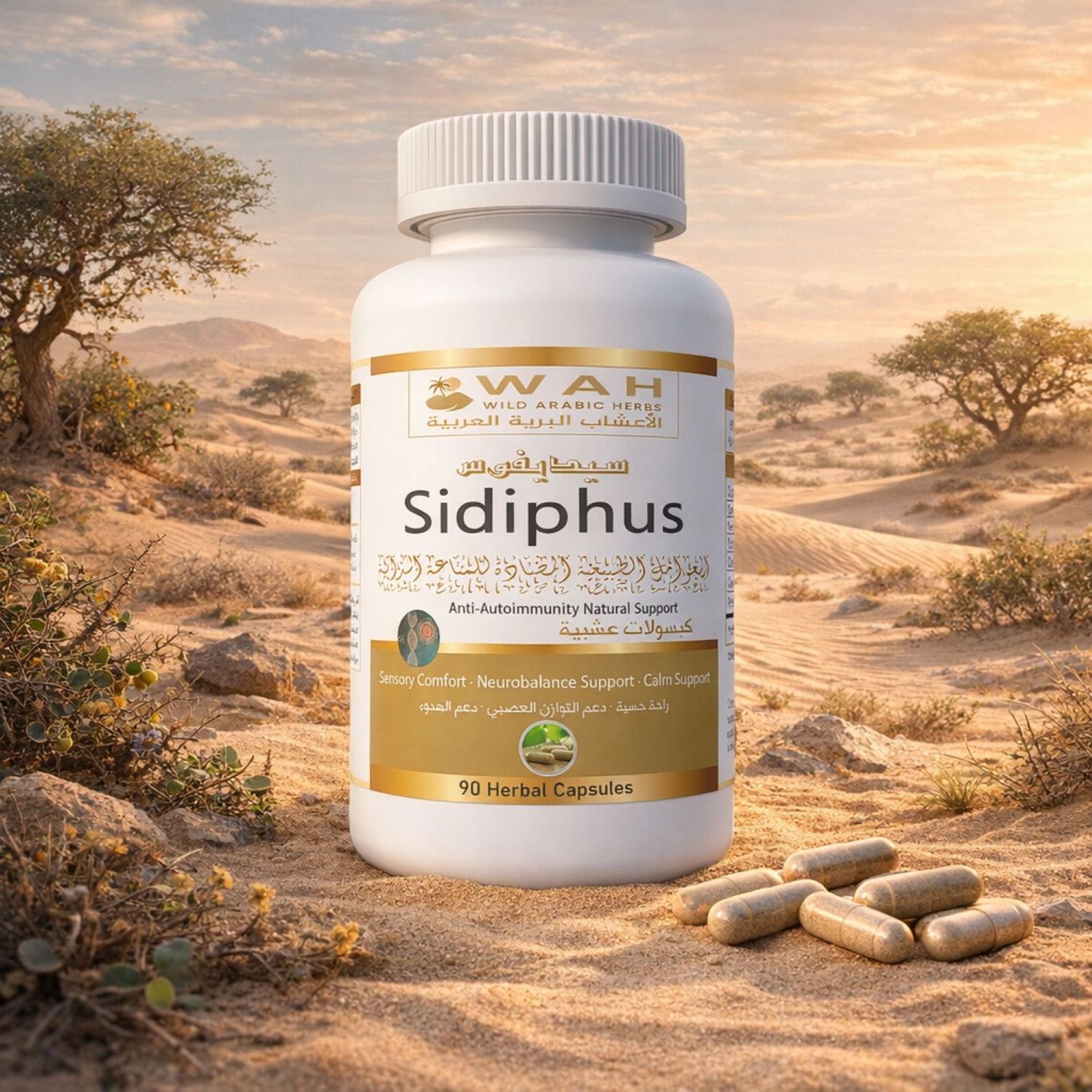 Sidiphus - Desert Herbs Formula for Autoimmune Diseases (90 Capsules)