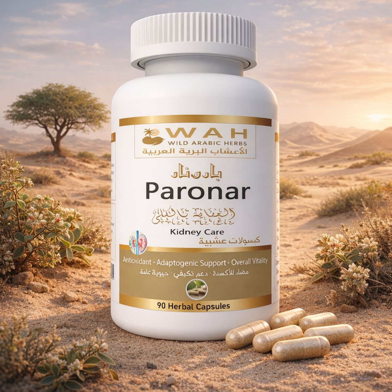 Paronar – Desert Herbs Formula for Kidney and Urinary Tract Health (90 Capsules)