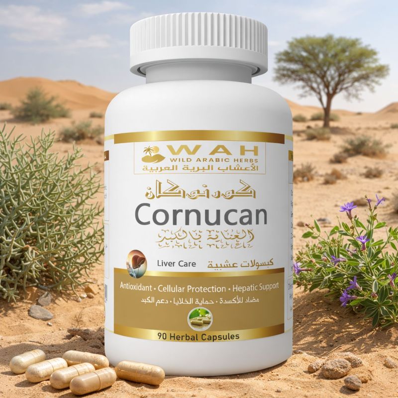 Cornucan – Formulë me Bimë Shkretëtire për Shëndetin e Mëlçisë (90 Kapsula)