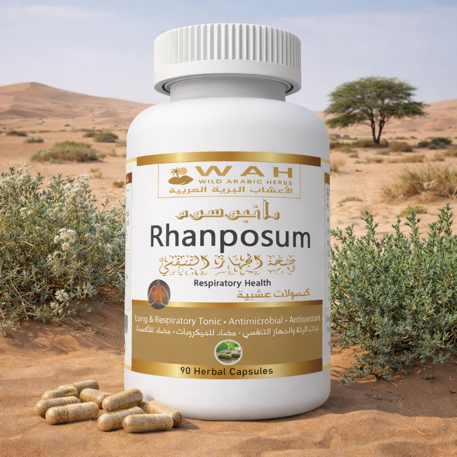 Rhanposum – Desert Herbs Formula for Respiratory Health (90 Capsules)