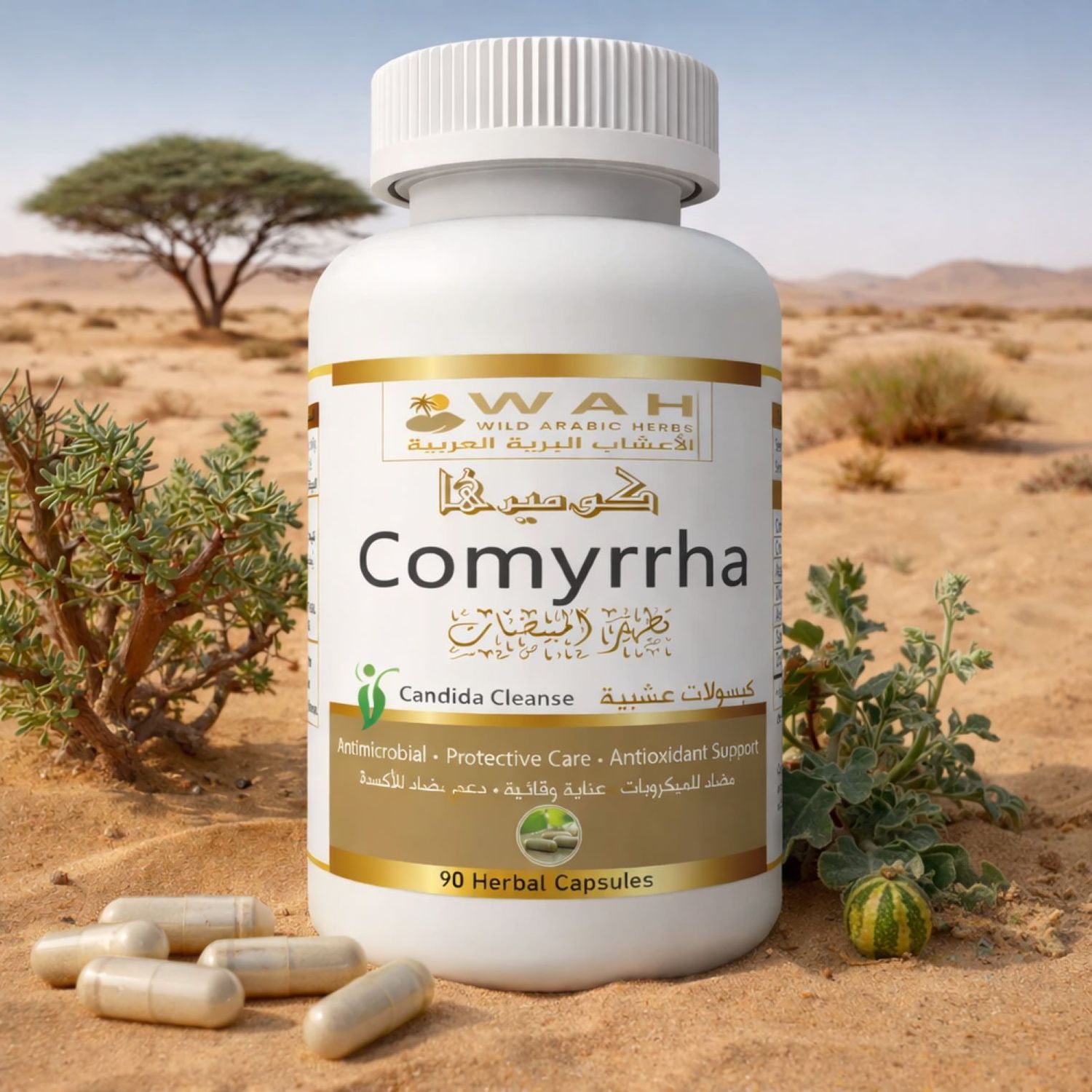 Comyrrha - Desert Herbs Formula for Candidiasis Infection (90 Capsules)