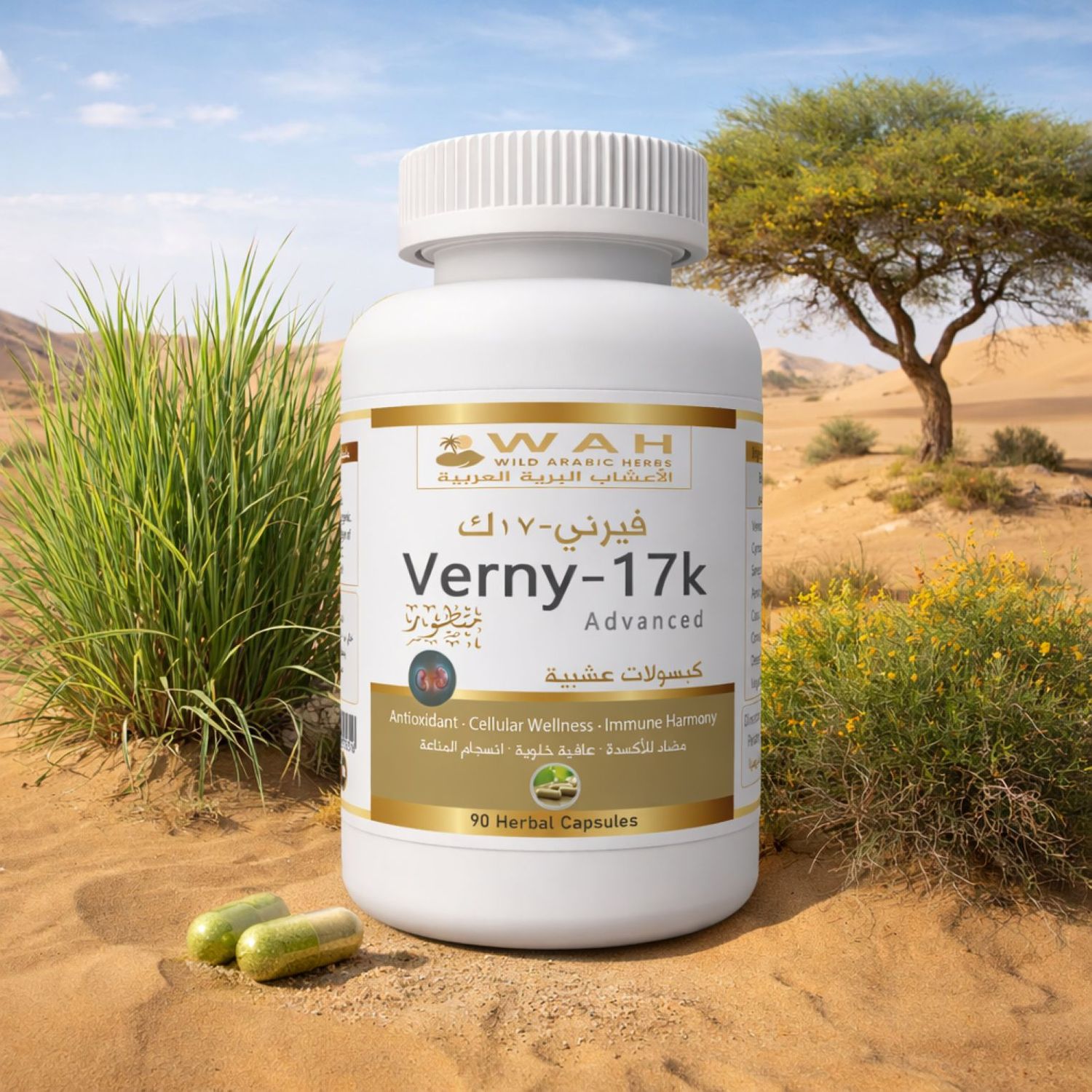 Verny-17k -  Desert Herbs Formula for Kidney Cancer (90 Capsules)