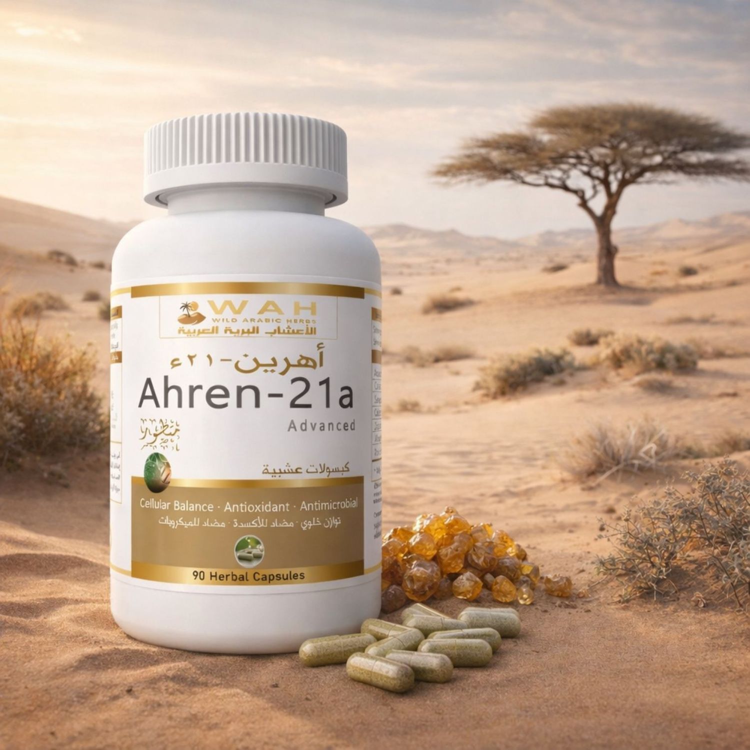 Ahren-21a - Desert Herbs Formula for Cancer (90 Capsules)