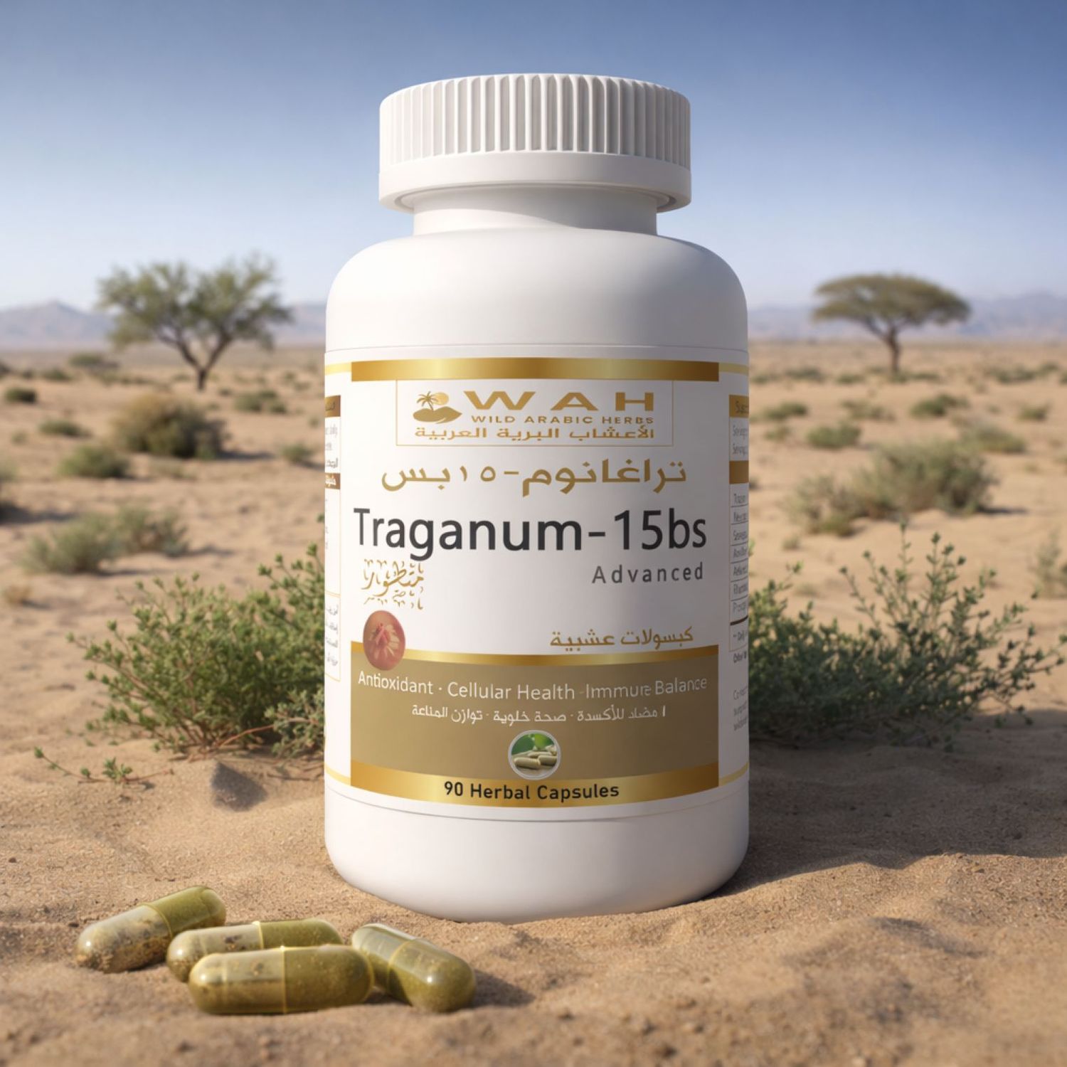 Traganum-15bs - Desert Herbs Formula for Breast Cancer (90 Capsules)
