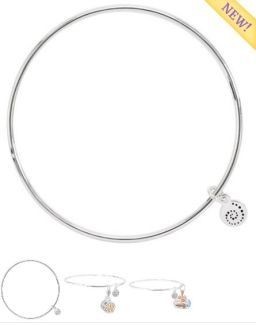 KBR028S  Kameleon Sterling Silver "Free Spirit Bangle" Bracelet - Small