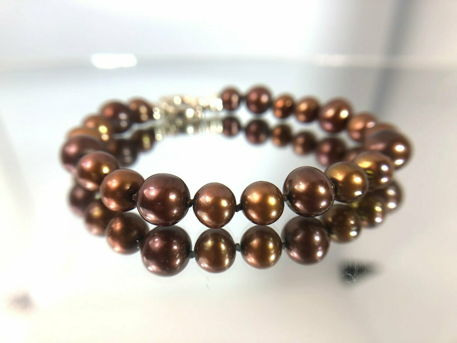 EGB014 Chocolate Pearl Bracelet - ON 