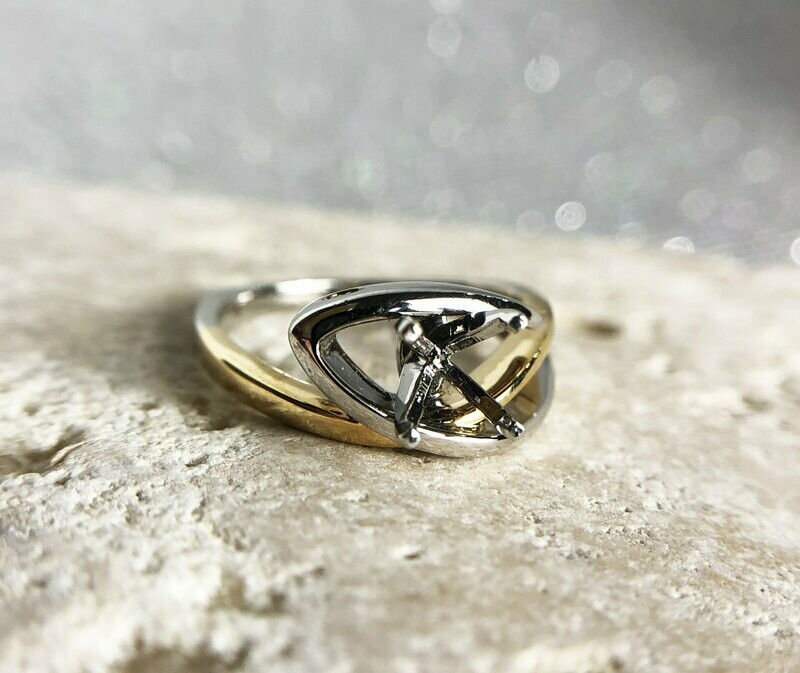 Wilkerson B279842  14k White and Yellow Gold Diamond Engagement Mounting (Sale Priced)