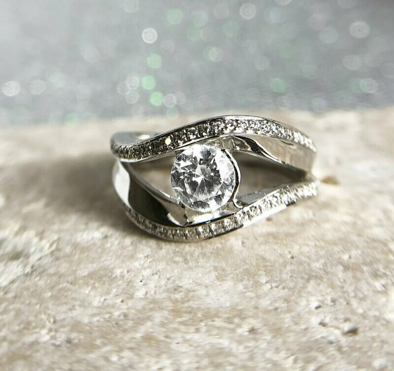 Wilkerson B279843  14k White Gold Diamond Engagement Mounting - Center Stone Not Included (Sale Priced)