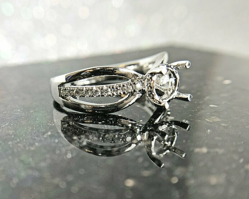 Wilkerson B301594  14k White Gold Diamond Engagement Mounting - ON SALE!!!