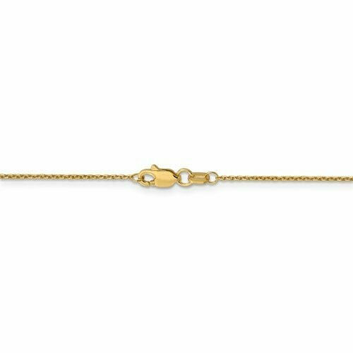 PEN17  14k Yellow Gold D/C Cable Chain