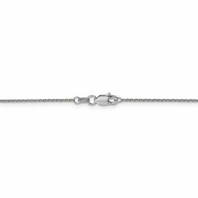 PEN74 14k White Gold Cable Chain