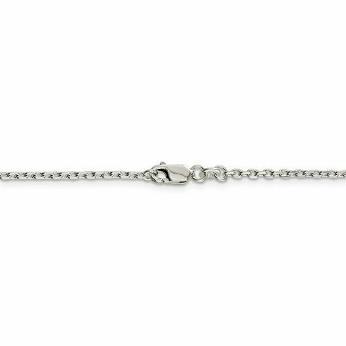 QCA060 Sterling Silver Beveled Cable Chain