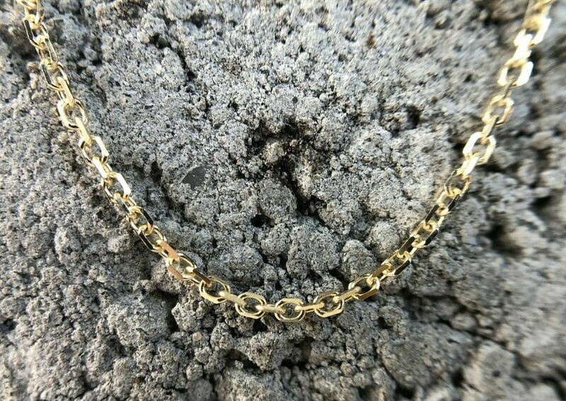 CG DCC-040  14k Yellow Gold 1.5mm D/C Cable Chain