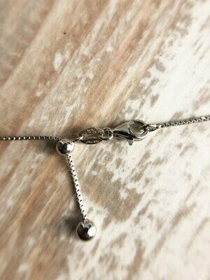 CG SS-3100 Sterling Silver Adjustable Box Chain