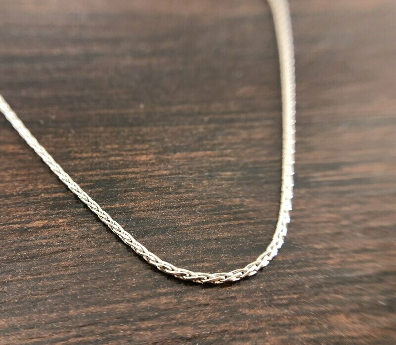 CG WTDS-035R  Sterling Silver D/C Wheat Chain