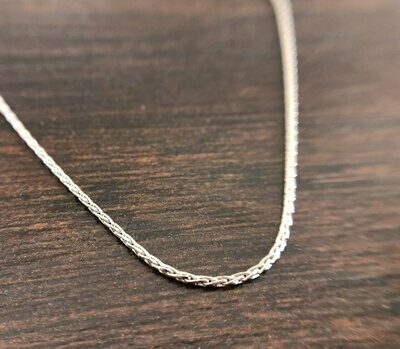 CG WTDS-035R Sterling Silver D/C Wheat Chain