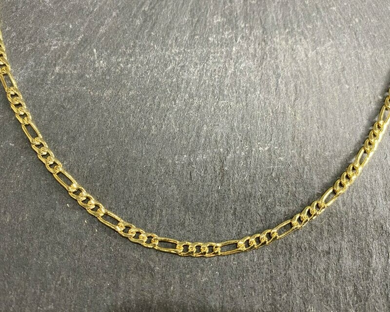 YGF   14k Yellow Gold Filled Figaro Chain/Bracelet