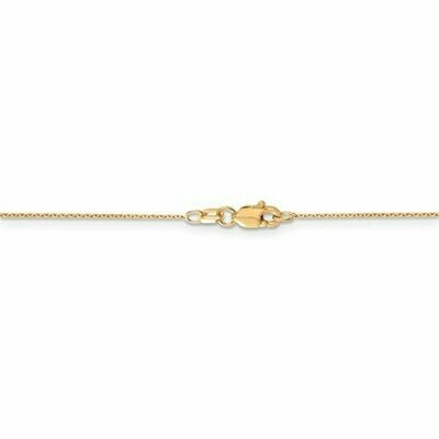 PEN201 14k Yellow Gold D/C Cable Chain