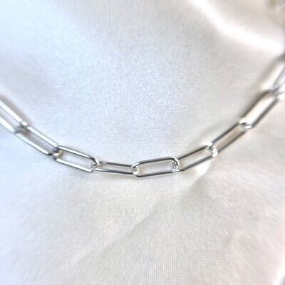 PCRS-120 Sterling Silver Paperclip Chain