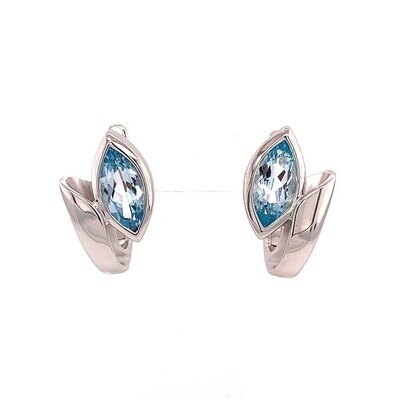 Breuning 06/61042-6R SS Blue Topaz earrings