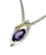 Breuning 32/83711-6M-20 SS/RGP Amethyst pendant Breuning 32/83711-6M-20 SS/RGP Amethyst pendant