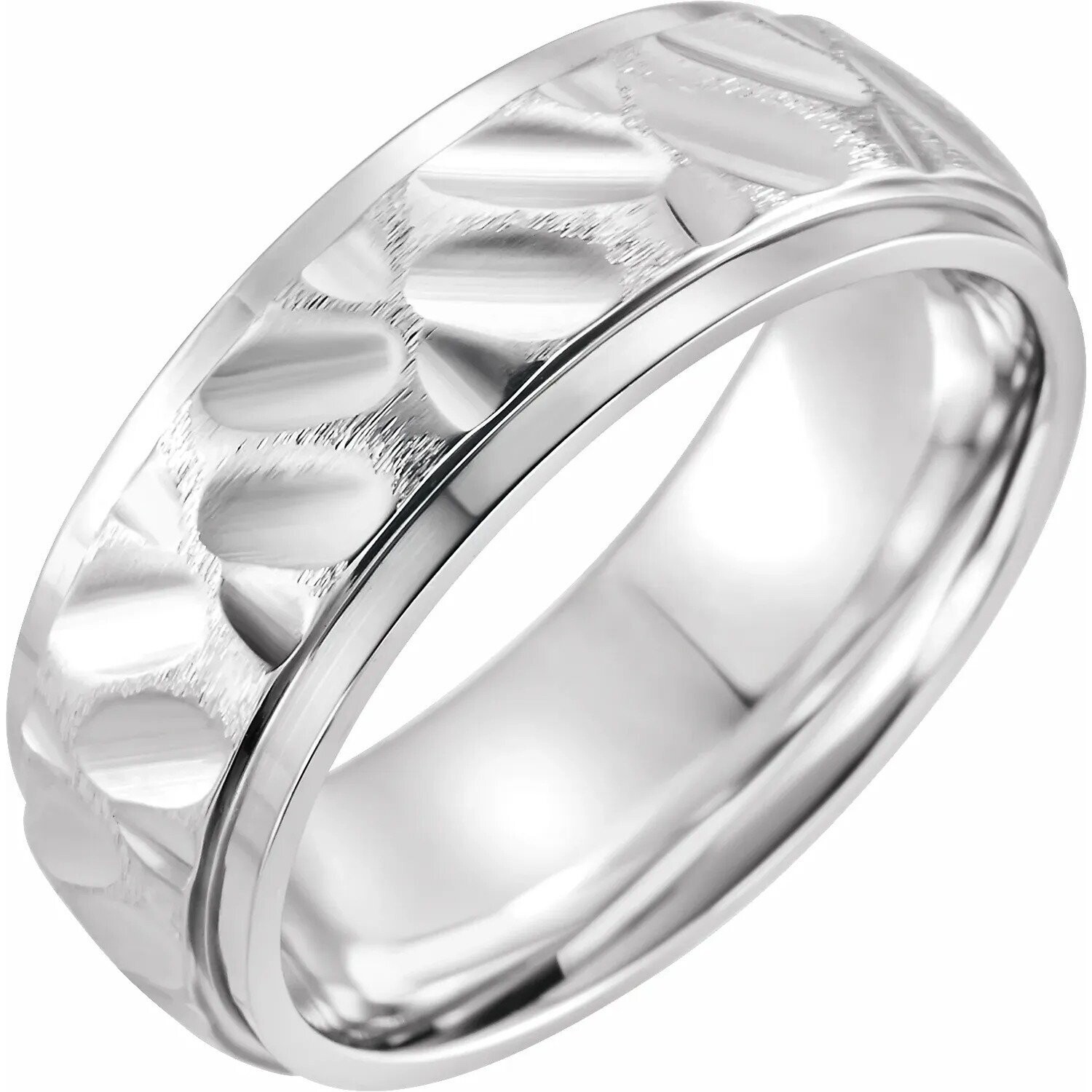 COR52115   Cobalt Gent's 8mm Band, size 9.5