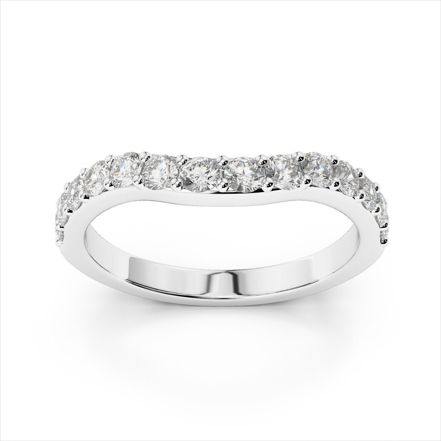 Grandeur R2885B  14k White gold Diamond Wedding Band