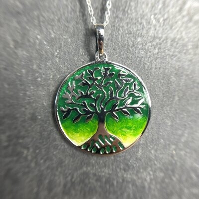 Silver Secrets P18-042C Sterling Silver Tree of Life Pendant (Chain not included)