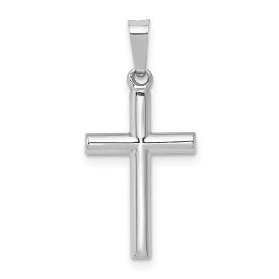 XR1437  14k White Gold Cross