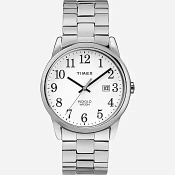 Timex TW2R584009J Easy Reader Date 38mm expansion band watch