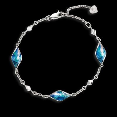 Nicole Barr NA0445A Sterling Silver Aurora Multi-Colored Bracelet