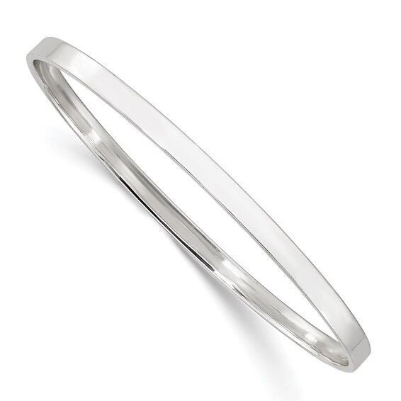 QB1400  Sterling Silver Polished Slip On Bangle Bracelet