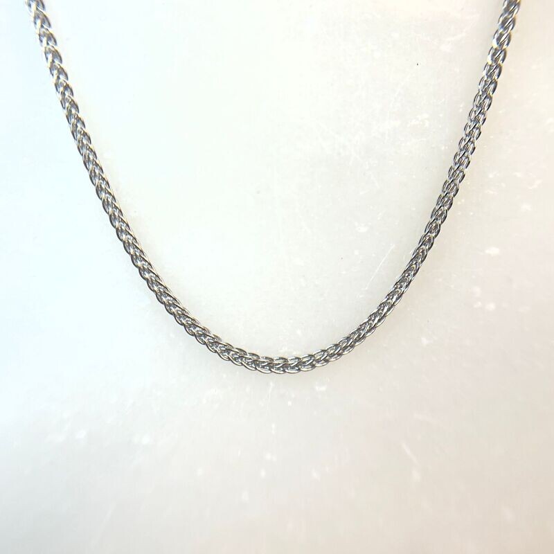 CG WWTS-030R  Sterling Silver Wonder Wheat Chain, Length: 18"