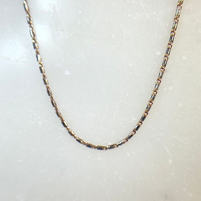 Canary  14k Rose/White Gold D/C Chain