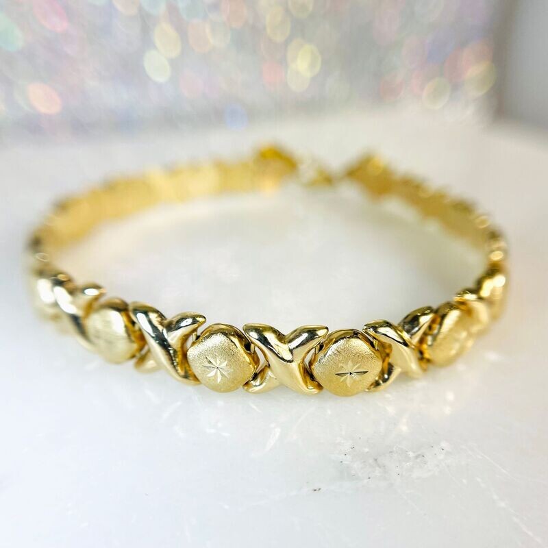 EST150  14k Yellow Gold Estate Bracelet