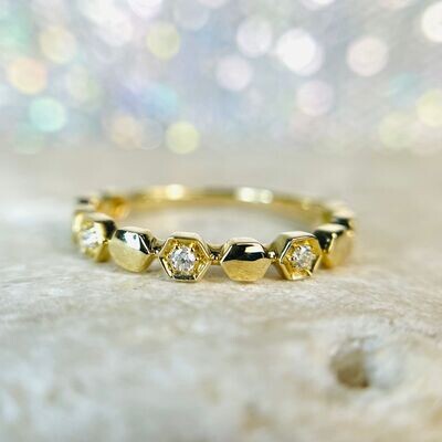 24347841 14k Yellow Gold Diamond Stackable Band